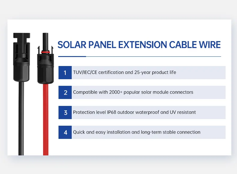 Solar Panel Cables and Connectors